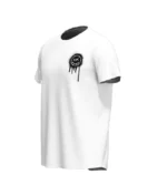 T Shirt Vrunk Stick The World Blanc